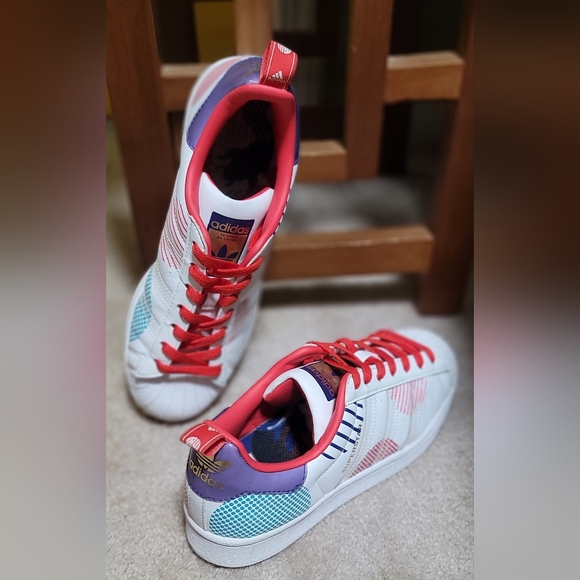 Adidas Superstar J Chinese New Yr- Yr of the OX Polka Dot Sneakers Jr Sz 7-W 8.5 - Picture 5 of 12